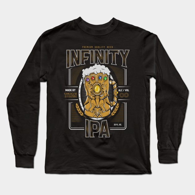 Infinity IPA Long Sleeve T-Shirt by BrayInk